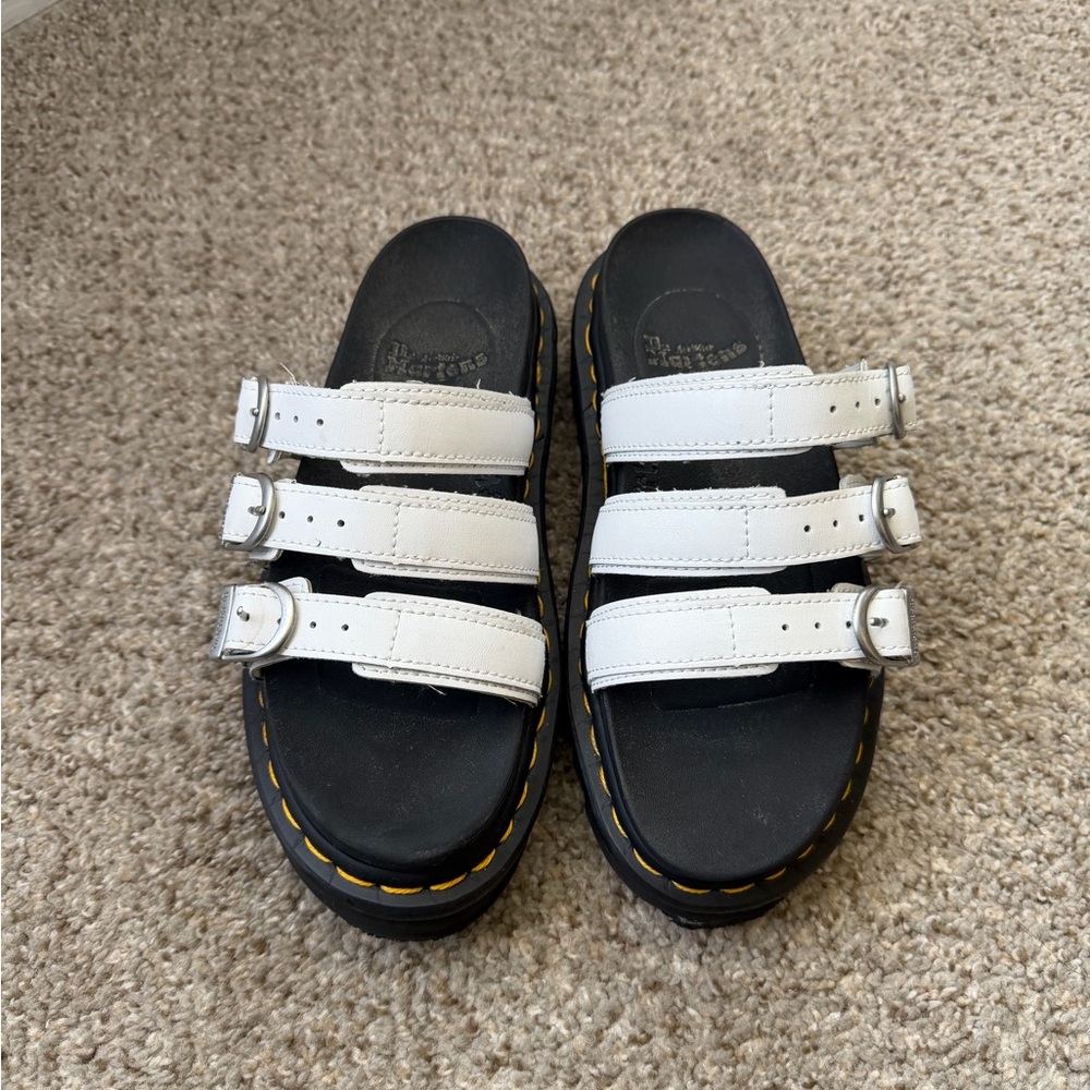 White Dr Marten Blair Sandal Size 6